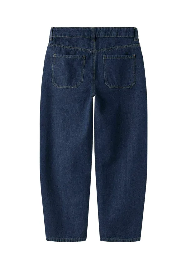 Джинсы свободного кроя с широкими штанинами Name It, Dark Blue Denim — фото 4