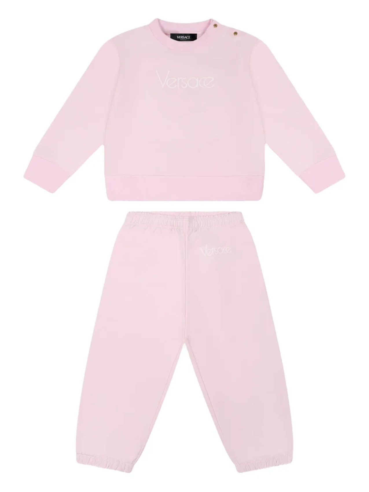 

Спортивный костюм с логотипом Versace Kids (комплект из двух штук), розовый
