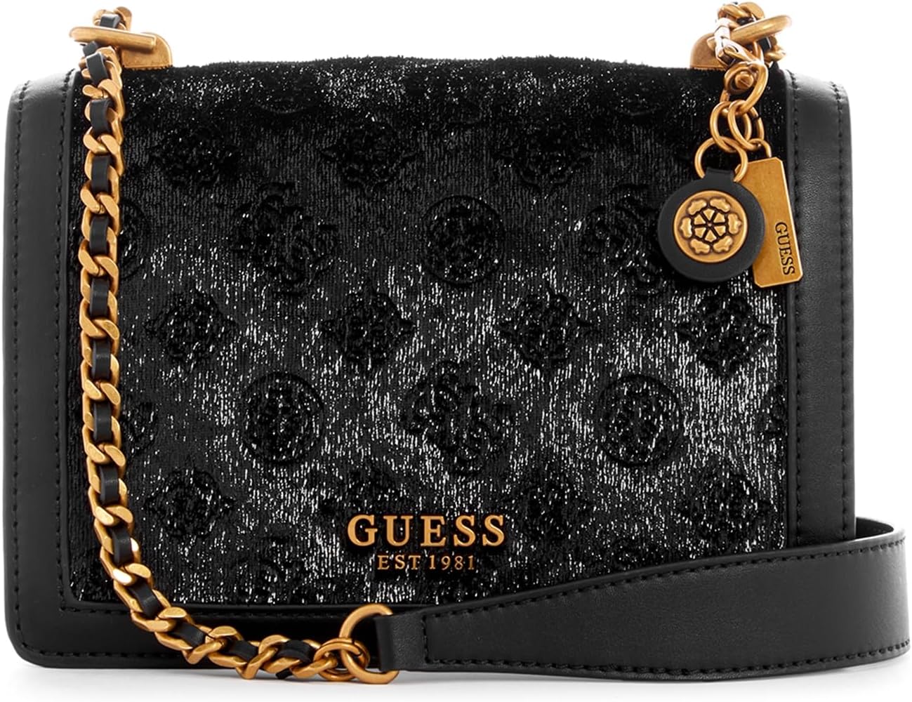 

GUESS Женская сумка Abey Convertible Crossbody Flap, Black