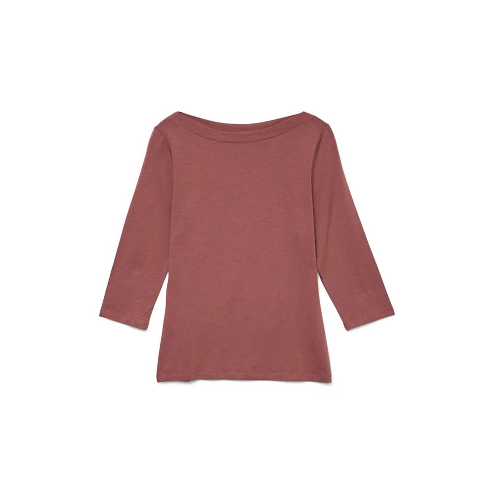

Футболка Vero Moda Panda Modal 3/4 sleeve, коричневый