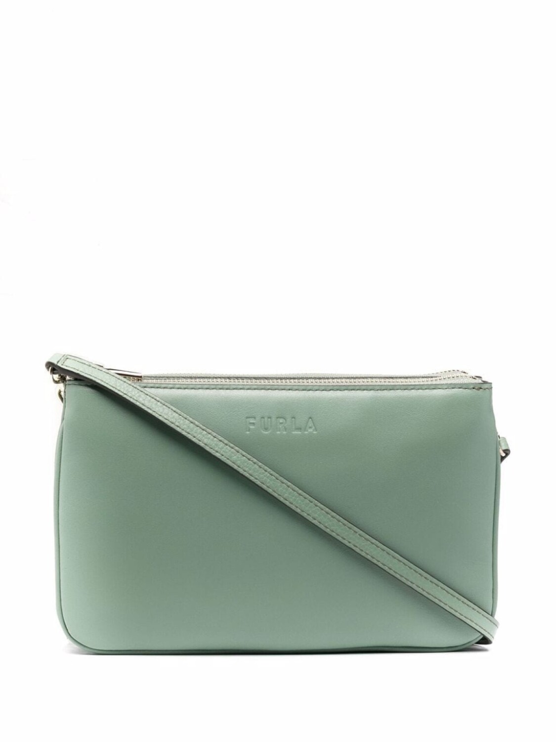 

Furla сумка через плечо с тисненым логотипом, зеленый
