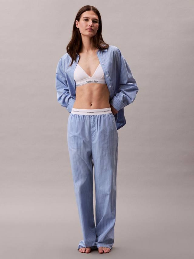 

Брюки для пижамы Logo Band из поплина Calvin Klein, Fjord Blue/Multi