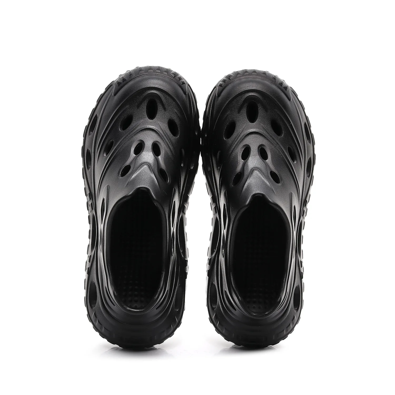 EVA Trendy Platform Clogs летние пляжные дышащие спортивные GUOLUOFEI, серый — фото 4