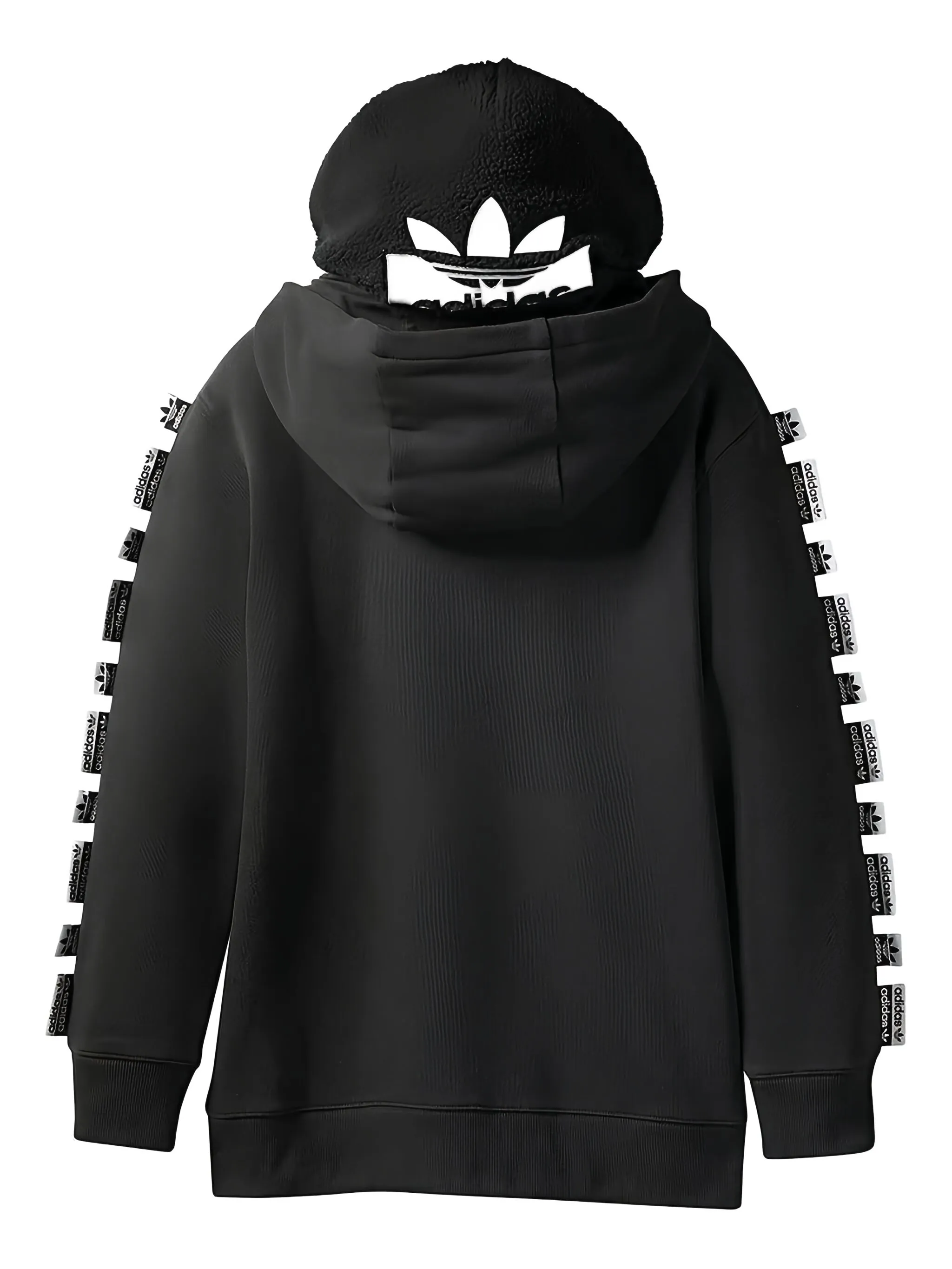 Худи с кулиской из коллаборации с Olivia Oblanc Adidas, черный — фото 2