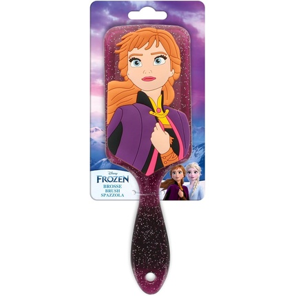 Disney Frozen II 3D Anna Силиконовая расческа для волос Снежная королева Все типы волос Disneyディズニー — фото 3