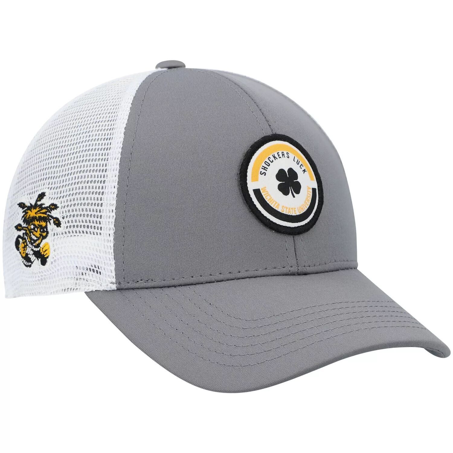 

Мужская серая кепка Wichita State Shockers Motto Trucker Snapback