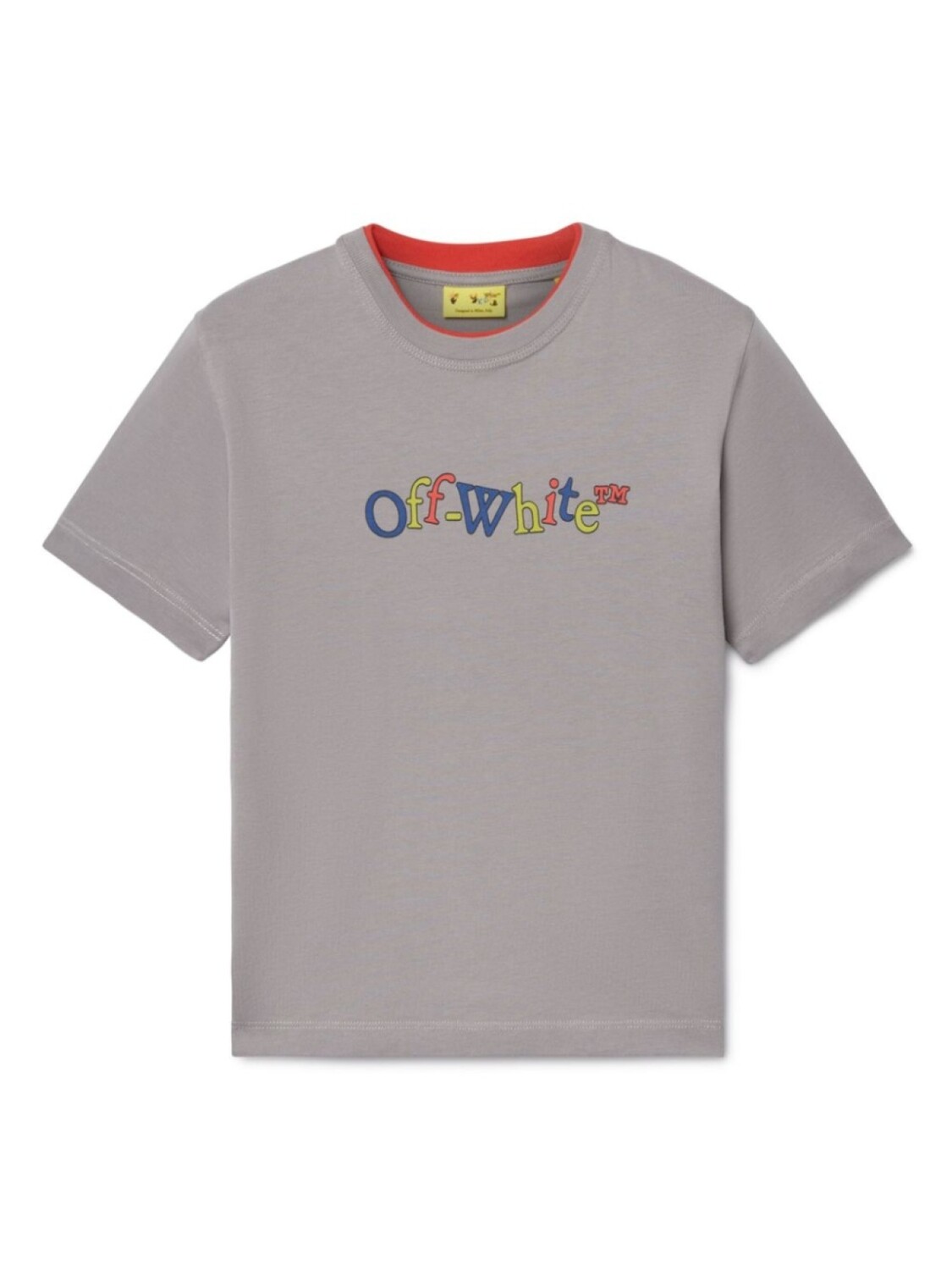 

Off-White Kids футболка Bookish Crazy, серый