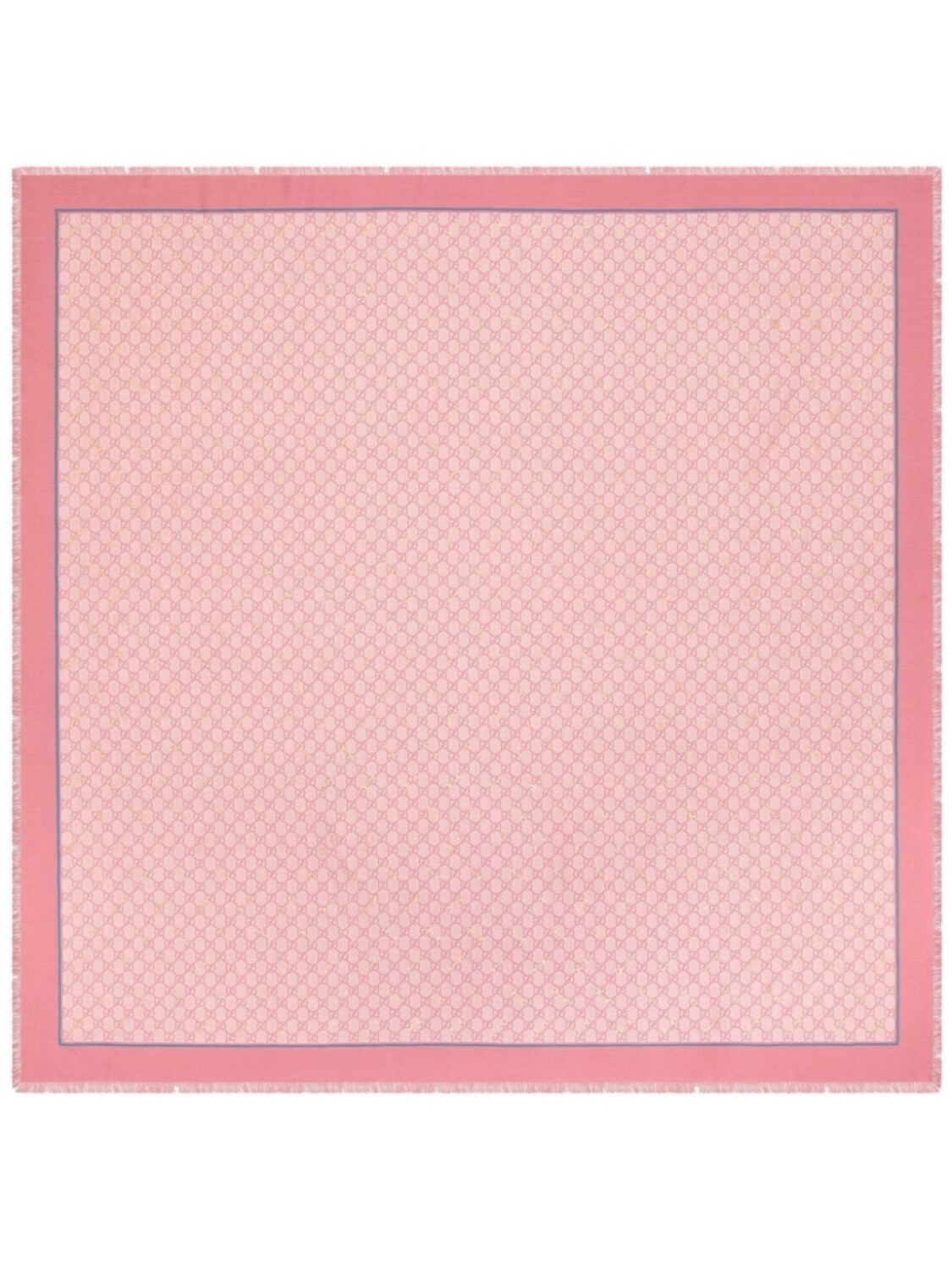 

Gucci шелковая шаль с принтом Horsebit, розовый