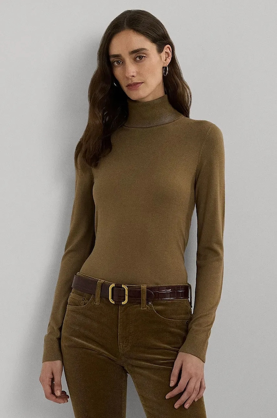 

Свитер с добавлением шелка Lauren Ralph Lauren, бежевый