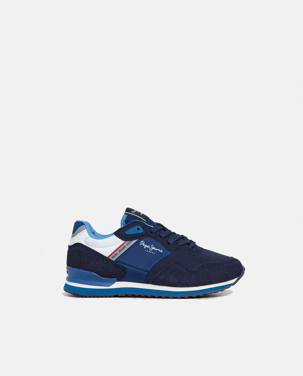 

Детские кроссовки London Berg в сочетании материалов и цветов Pepe Jeans