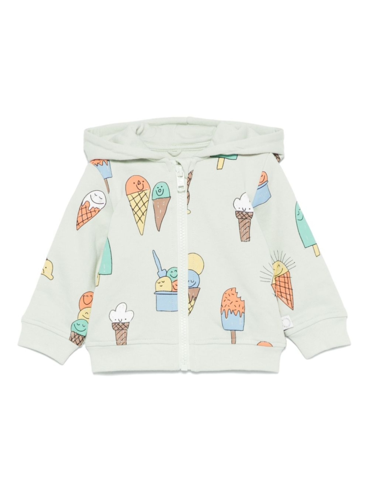 

Stella McCartney Kids худи с принтом, зеленый
