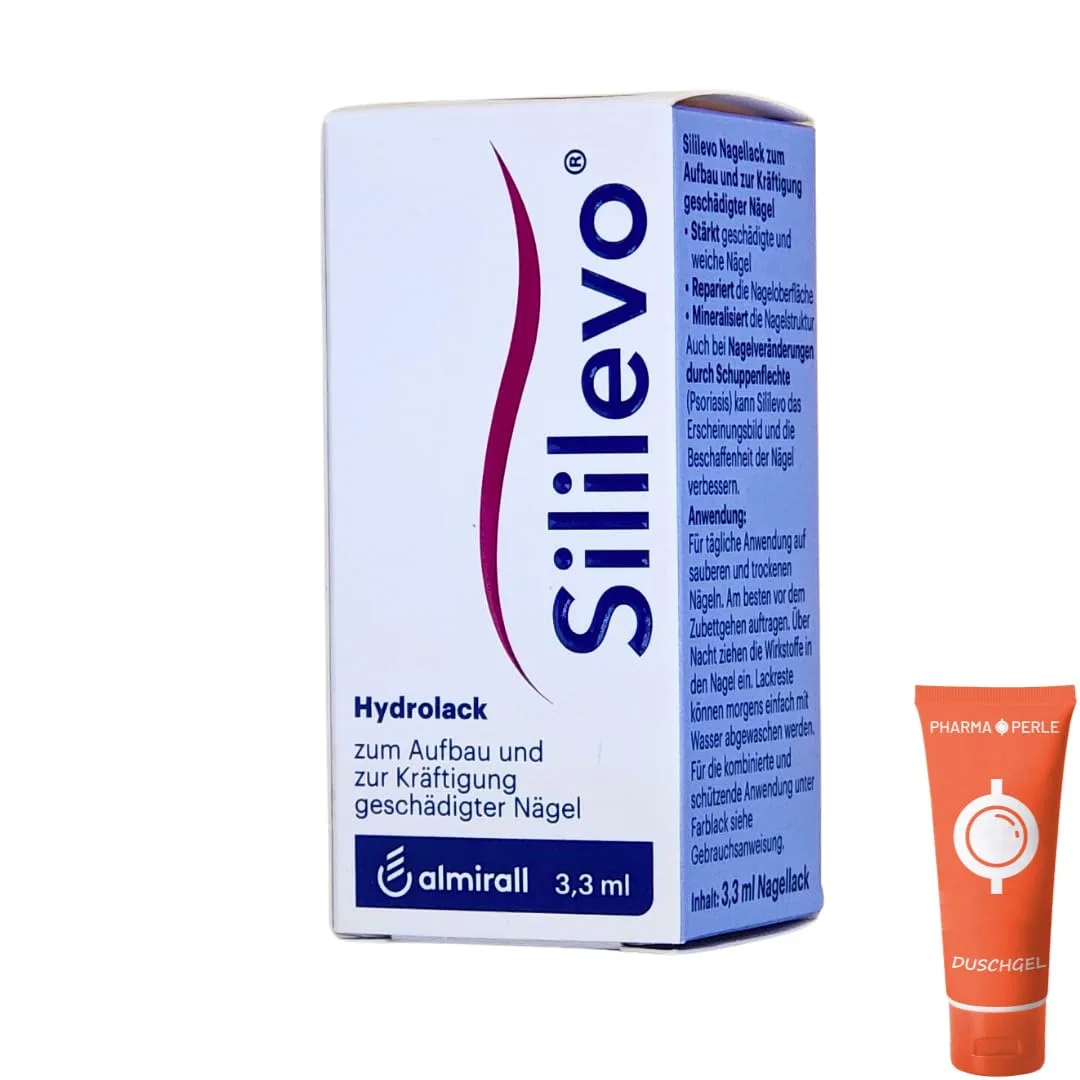 Медицинский лак для укрепления ногтей Sililevo Pharma Perle, 1 X 3.3 Ml