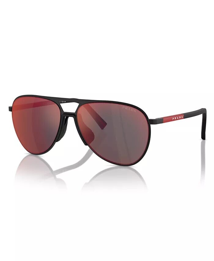 

Мужские солнцезащитные очки, PS 53ZS PRADA LINEA ROSSA, черный