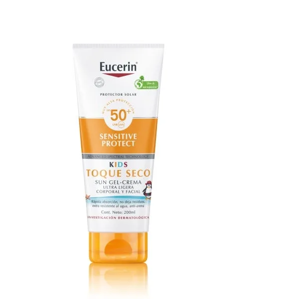 Солнцезащитный крем для детей EUCERIN Gel-Crema Kids Sensitive Protect SPF50+ 200 мл