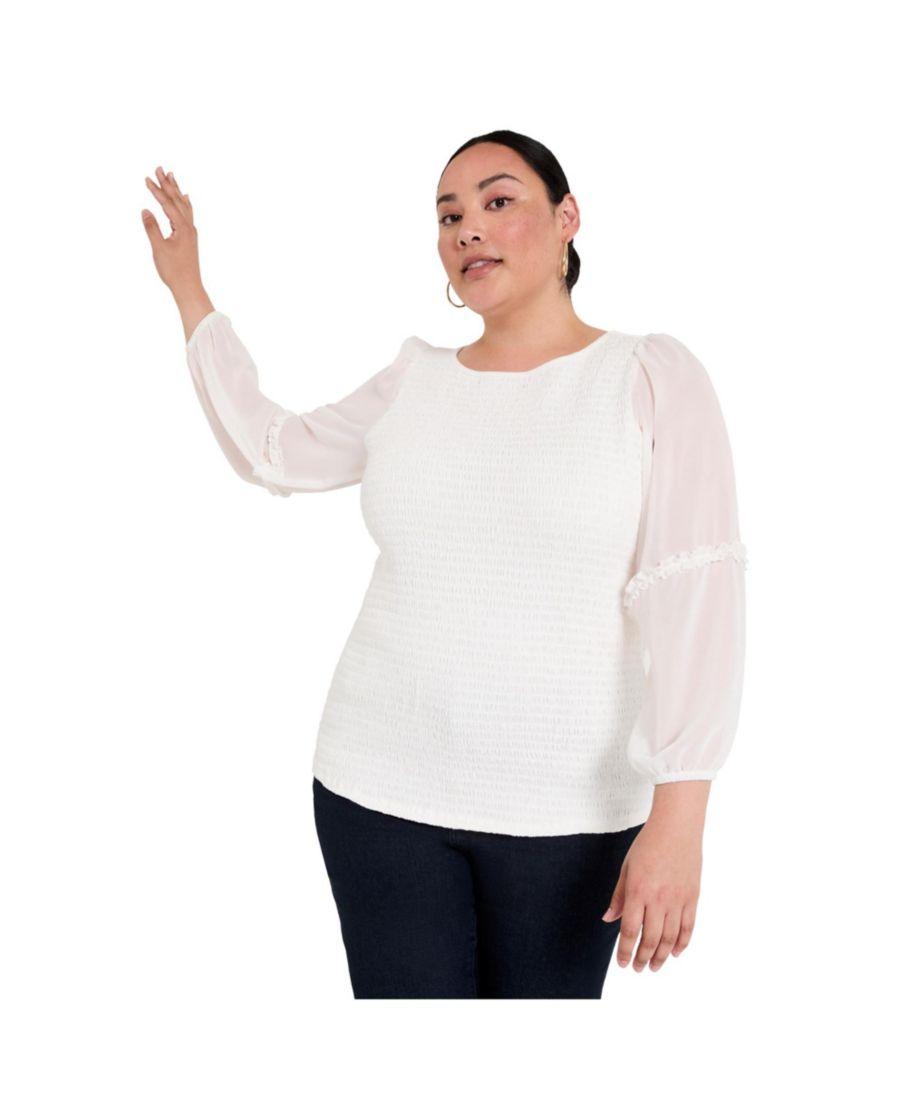 

Женская блузка June + Vie с пышными рукавами и сборками June & Vie, Sugar swizzle