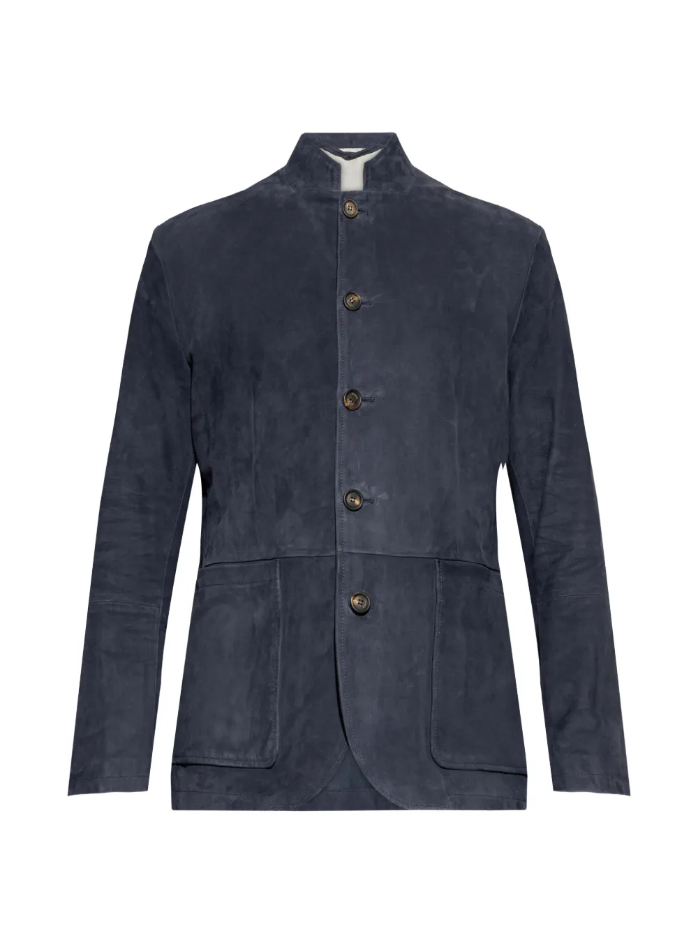 

Куртка из овечьей кожи на пуговицах Eleventy, синий