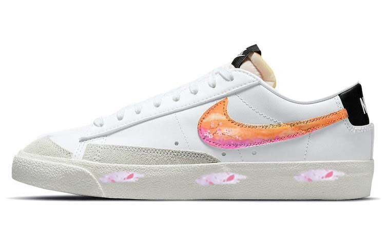 

Кроссовки Nike Blazer Skateboarding Shoes Women's Low-top Black/white, белый