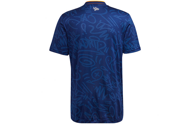 Джерси adidas Real Madrid Away Player Edition Soccer/Football Sports Short Sleeve Jersey Blue — фото 2