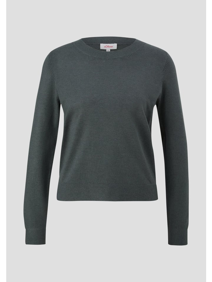 

s.Oliver Вязаный свитер цвета 7909_оливково-зеленый