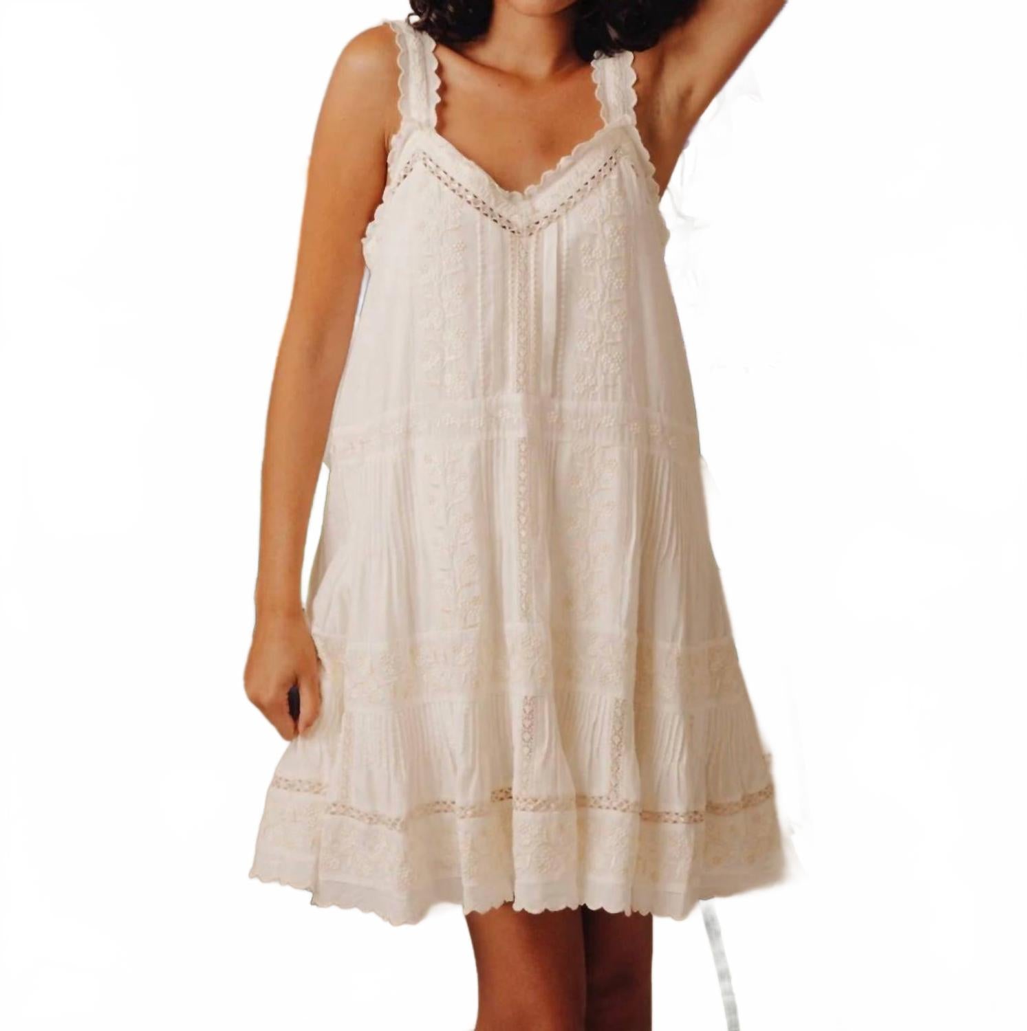 

Кремовое мини-платье Camilla Bell LOVE THE LABEL