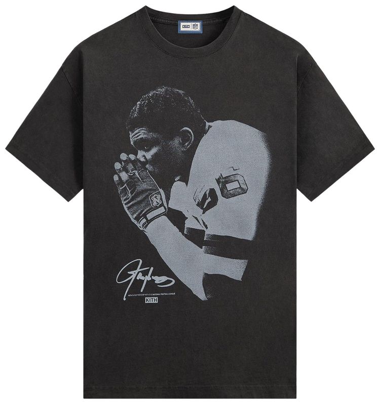 

Футболка Kith For The NFL Lawrence Taylor Vintage Jones Tee, черный