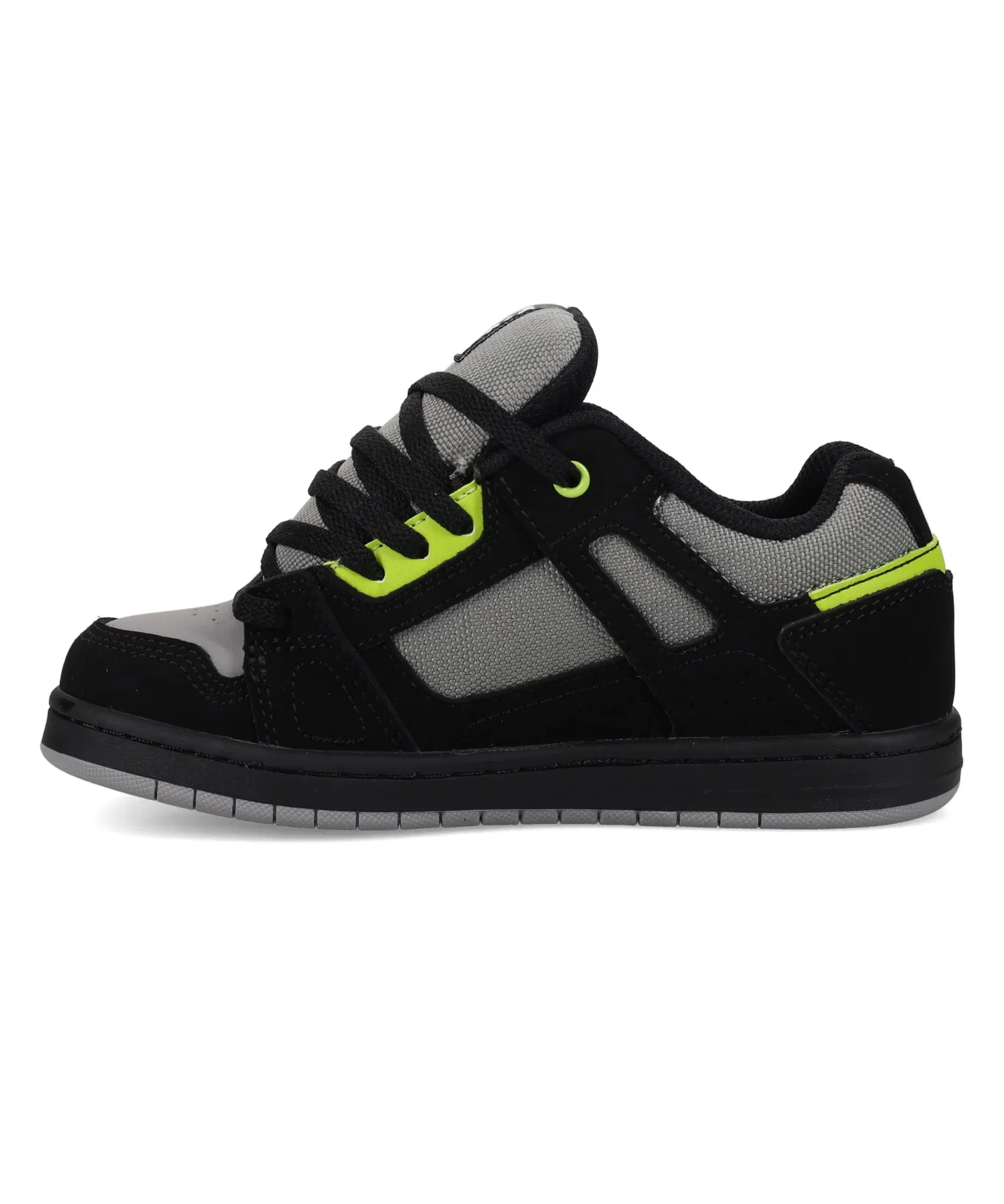 Детские кроссовки DC SHOES Ks STAG с логотипом серые — фото 3
