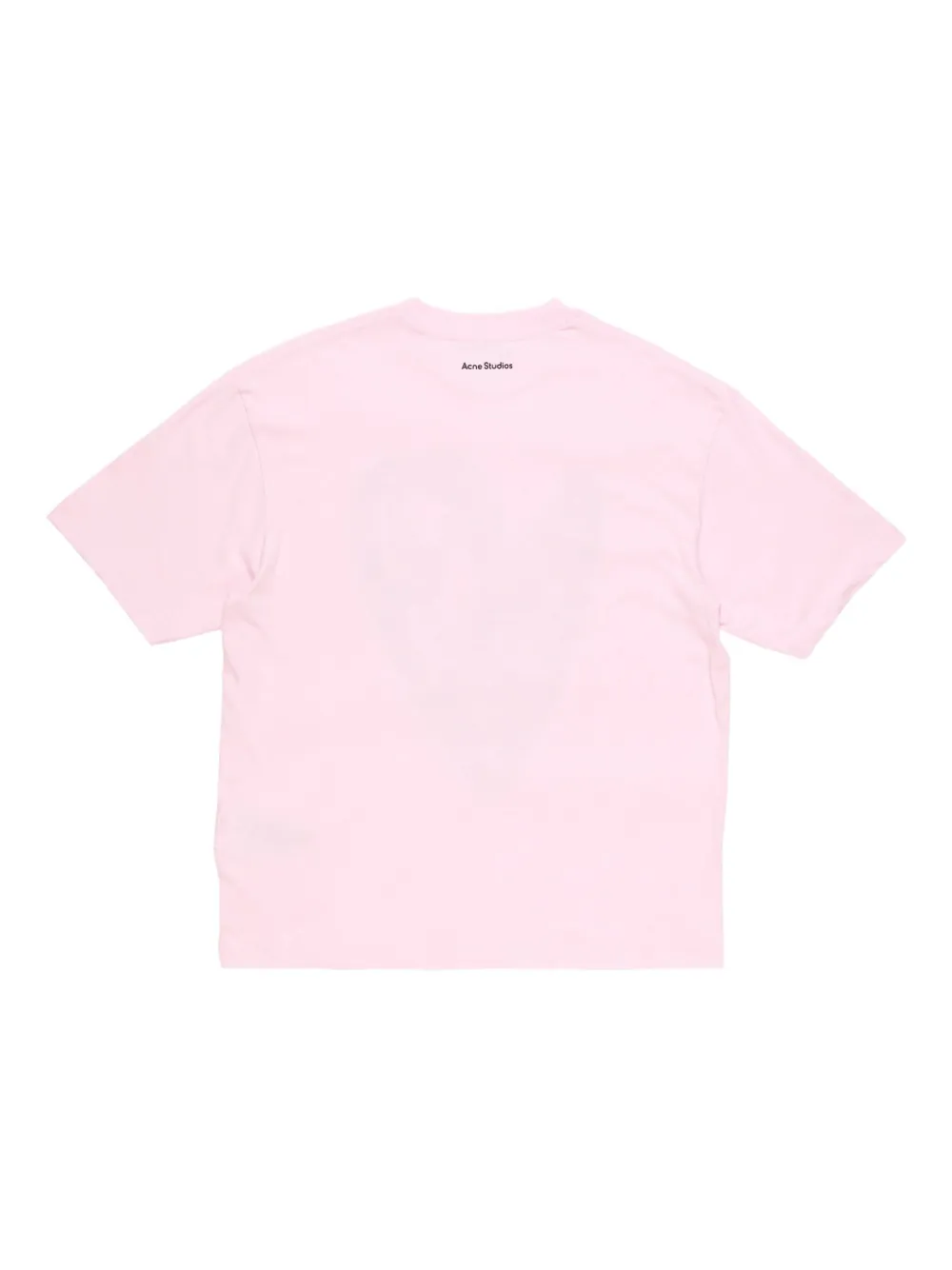 

Футболка с принтом сердца Acne Studios, розовый
