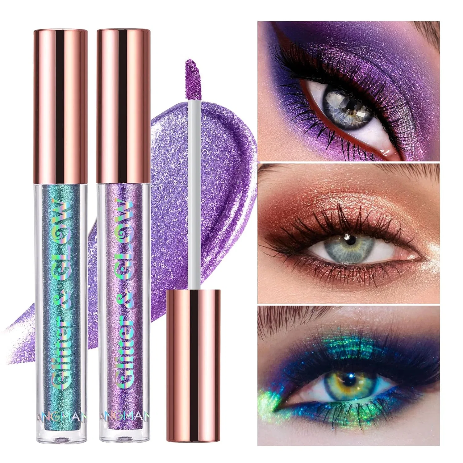 Набор жидких теней для век с шиммером, 10 цветов от Beauty Searcher Beauty Searcher, B — фото 2