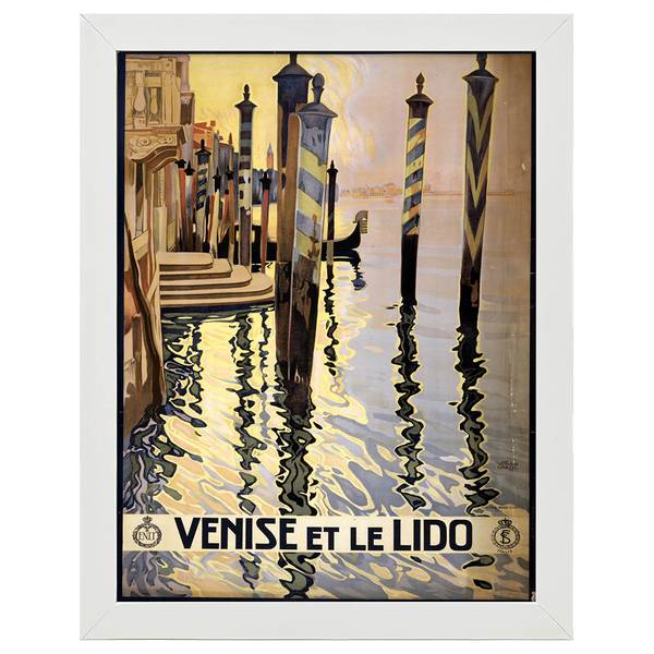 

Рамка для фотографий LegendArte Poster Venise et Le Lido, белый