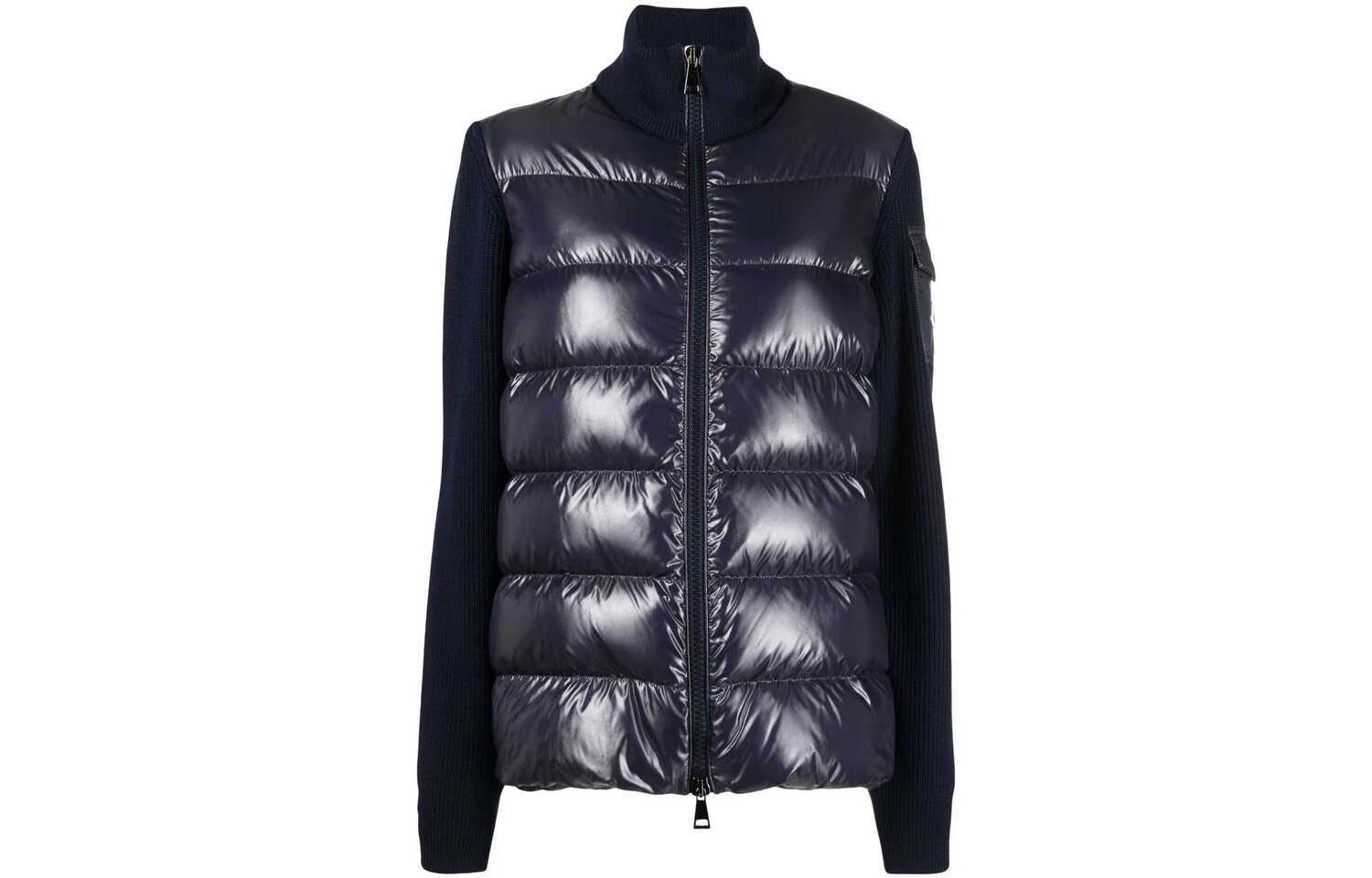 

Пуховик женский темно-синий Moncler