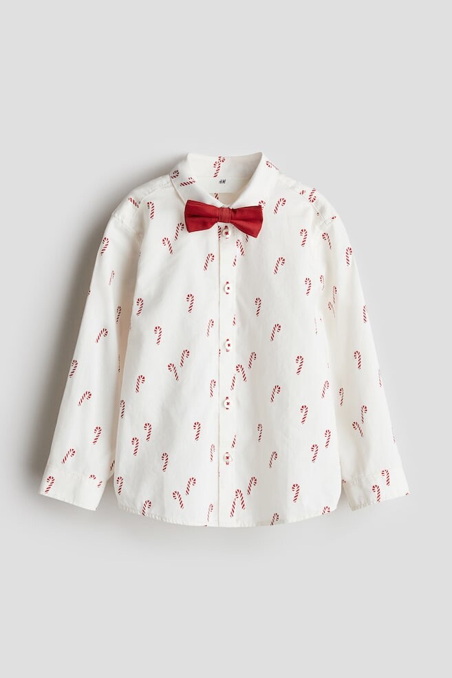 

Рубашка и галстук H&M, белый