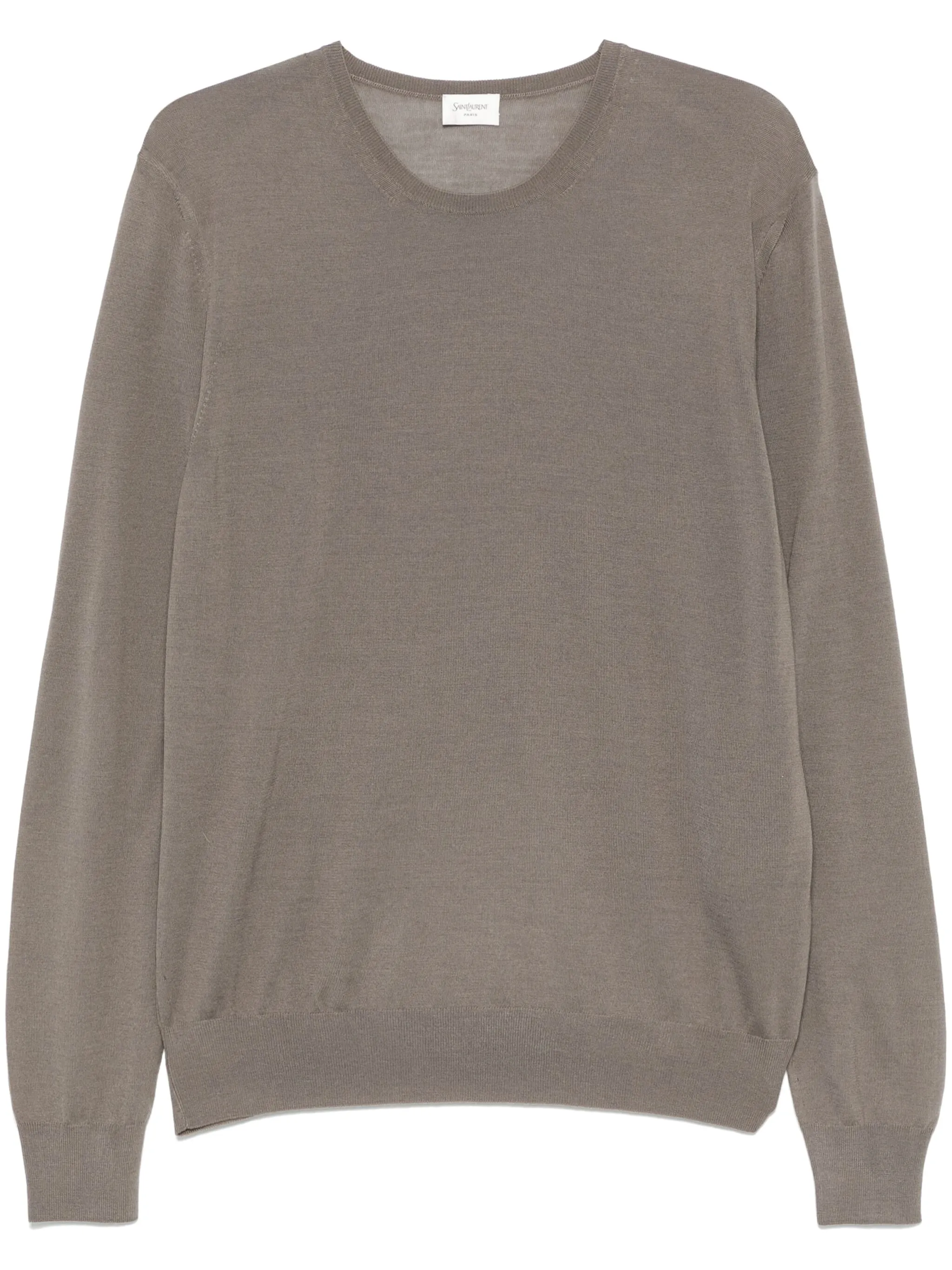 

Шерстяная футболка Saint Laurent, серый