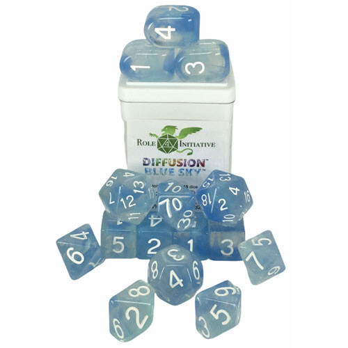 

Аксессуары Role 4 Initiative R4I Dice w/ Arch'd4: Diffusion - Blue Sky (15)