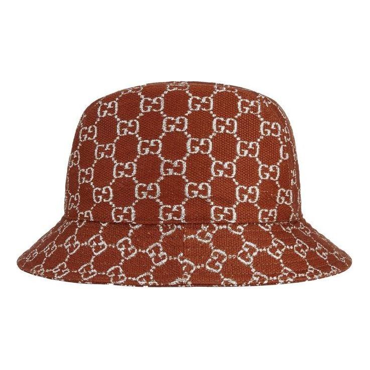 

Бейсболка Gucci GG Lam Bucket Hat 'Brown Silver', коричневый