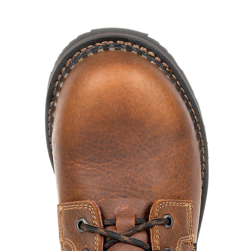 Georgia Boots Мужские 6-дюймовые водонепроницаемые рабочие ботинки Georgia Giant Revamp, коричневый — фото 4