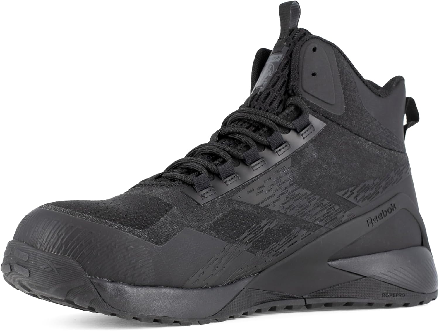 Мужские оксфорды Reebok Work Nano X1 Adventure Work Mid с композитным носком, черный — фото 4