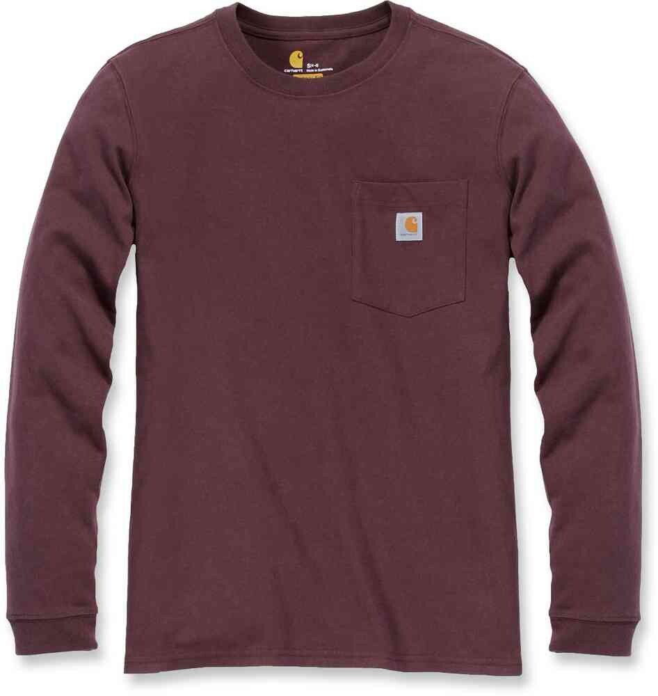 

Женская рубашка с длинным рукавом и карманами для спецодежды Carhartt, бургундия