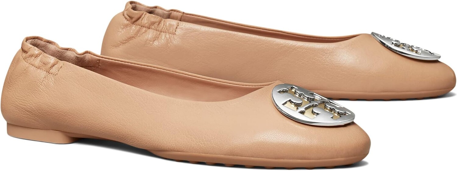 Балетки Claire Ballet Tory Burch, цвет Light Sand/Gold/Silver