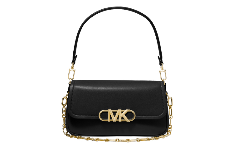 

MICHAEL KORS Паркер искусственная кожа женская сумка через плечо средний размер черная