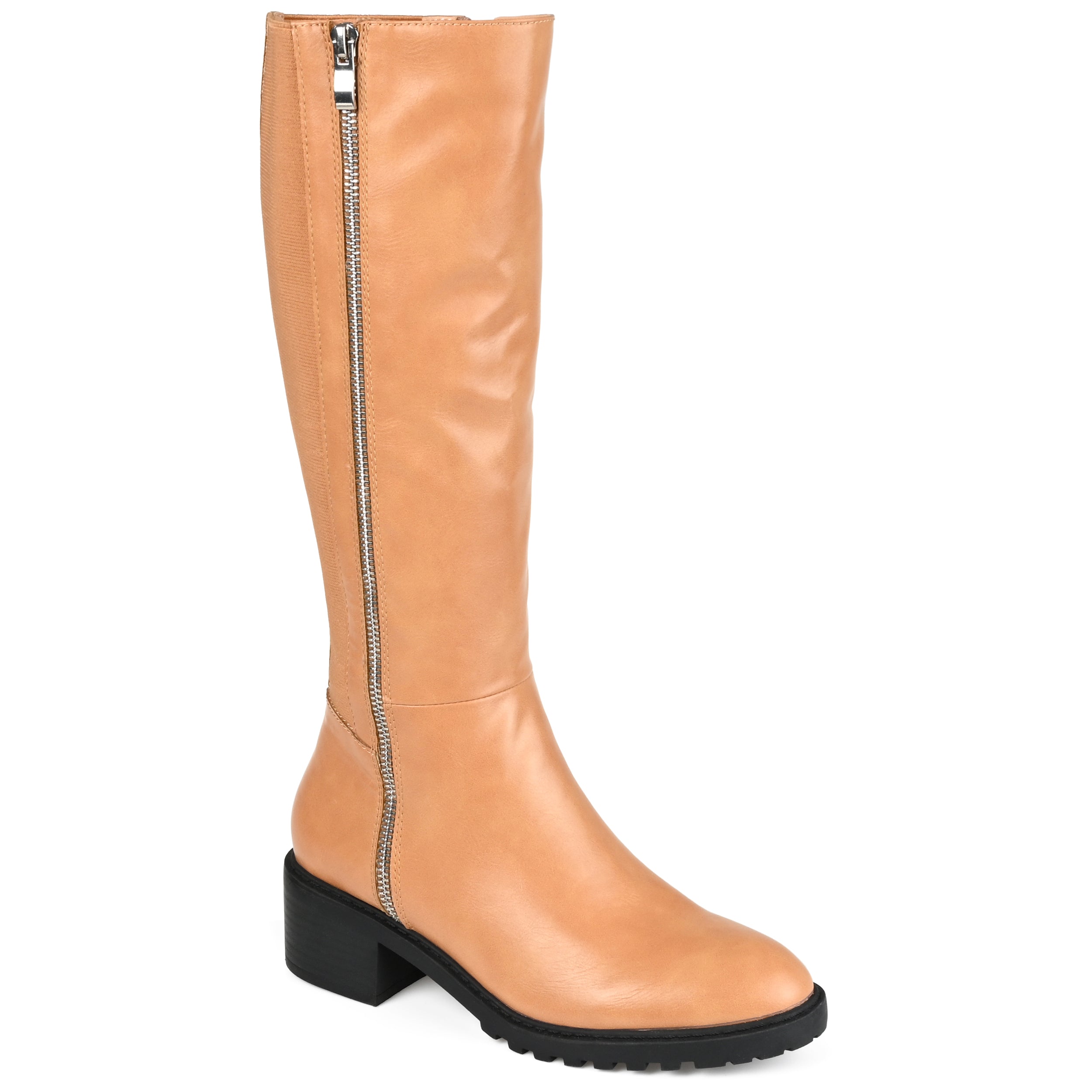 Женские ботинки Tru Comfort из пеноматериала Journee Collection, очень широкие, до середины икры, Morgaan, цвет tan