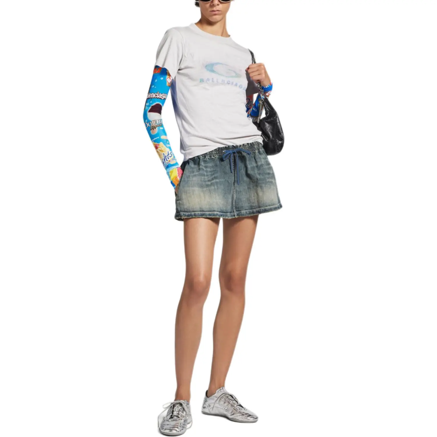 Футболка FW25 для женщин Regular Fit Balenciaga, белый — фото 4
