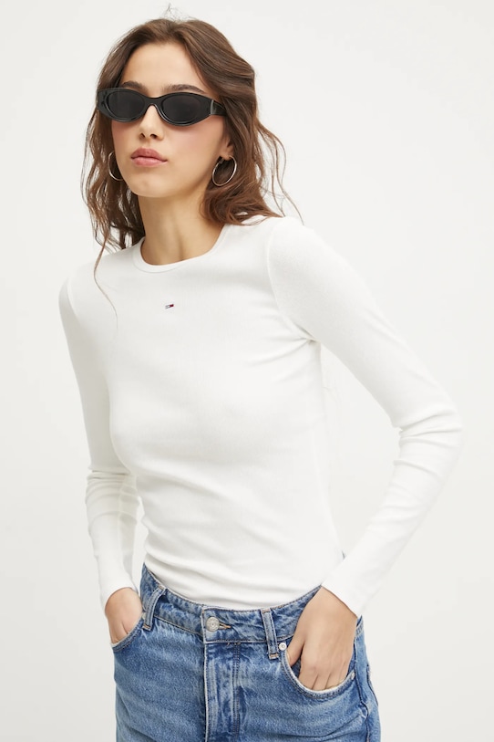 

Лонгслив Tommy Jeans, белый