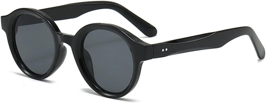 

Солнцезащитные очки с защитой UV400 | Круглые, яркие, с заклепками, леопардовый принт | Для женщин и мужчин, для занятий спортом на открытом воздухе и вождения DSVIGF, Black Black