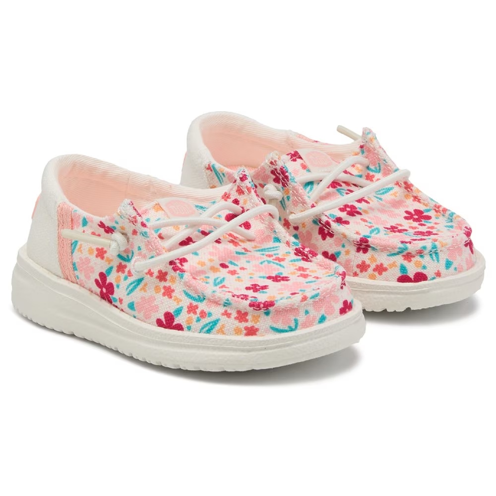 

Детские туфли-слипоны Heydude Wendy для малышей, pink floral multi