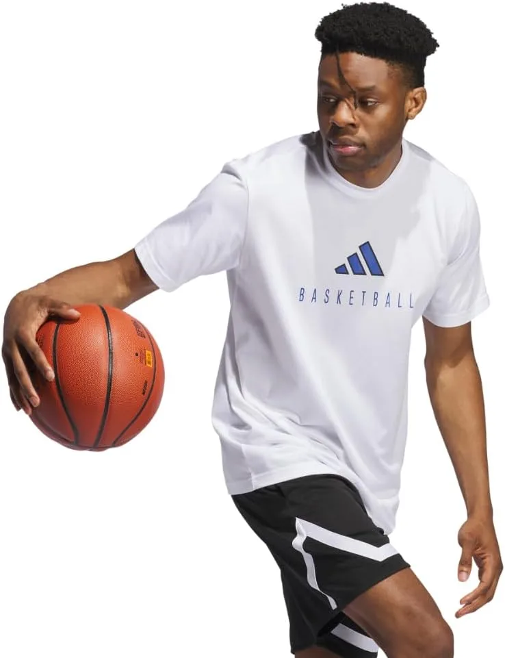 Футболка Adidas Worldwide Hoops Logo Performance — фото 4