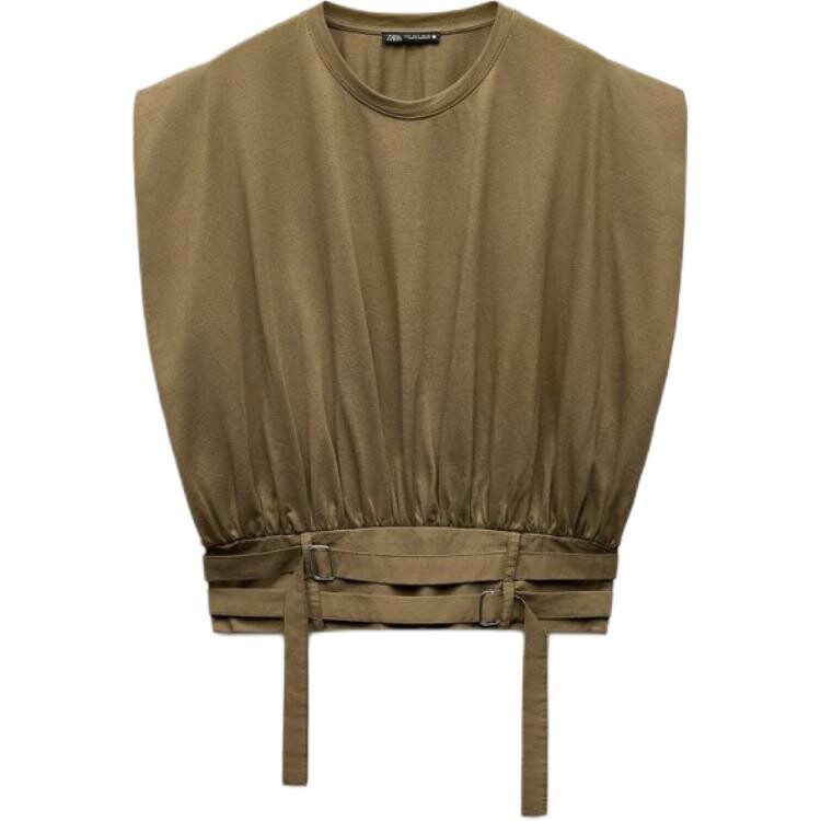

Футболка женская зеленая Zara