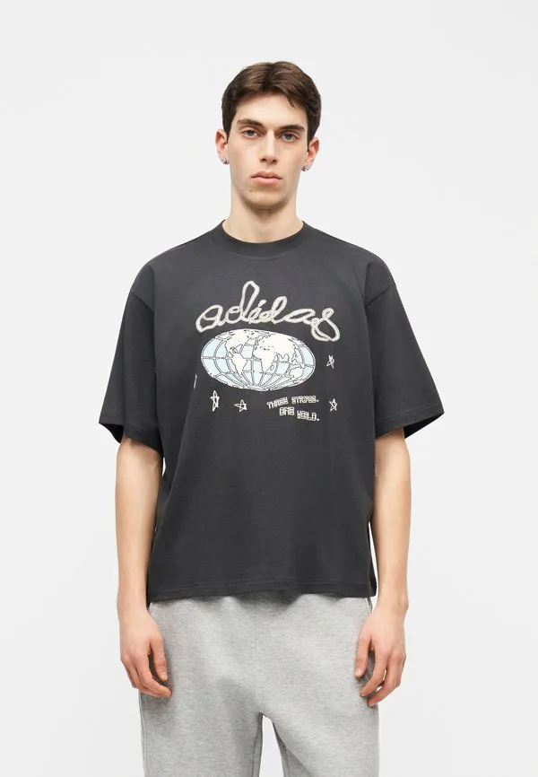 Футболка illust с принтом Adidas Originals, Utility Black
