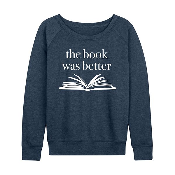 

Женская футболка с длинным рукавом the book was better из френч терри Licensed Character, Heather Indigo, Фиолетовый, Женская футболка с длинным рукавом the book was better из френч терри Licensed Character, Heather Indigo