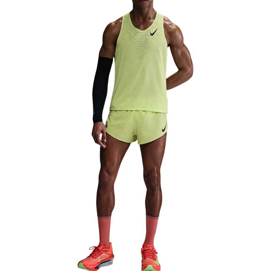 Мужская майка для бега AeroSwift Dri FIT Adv Nike, светло-зеленый — фото 4