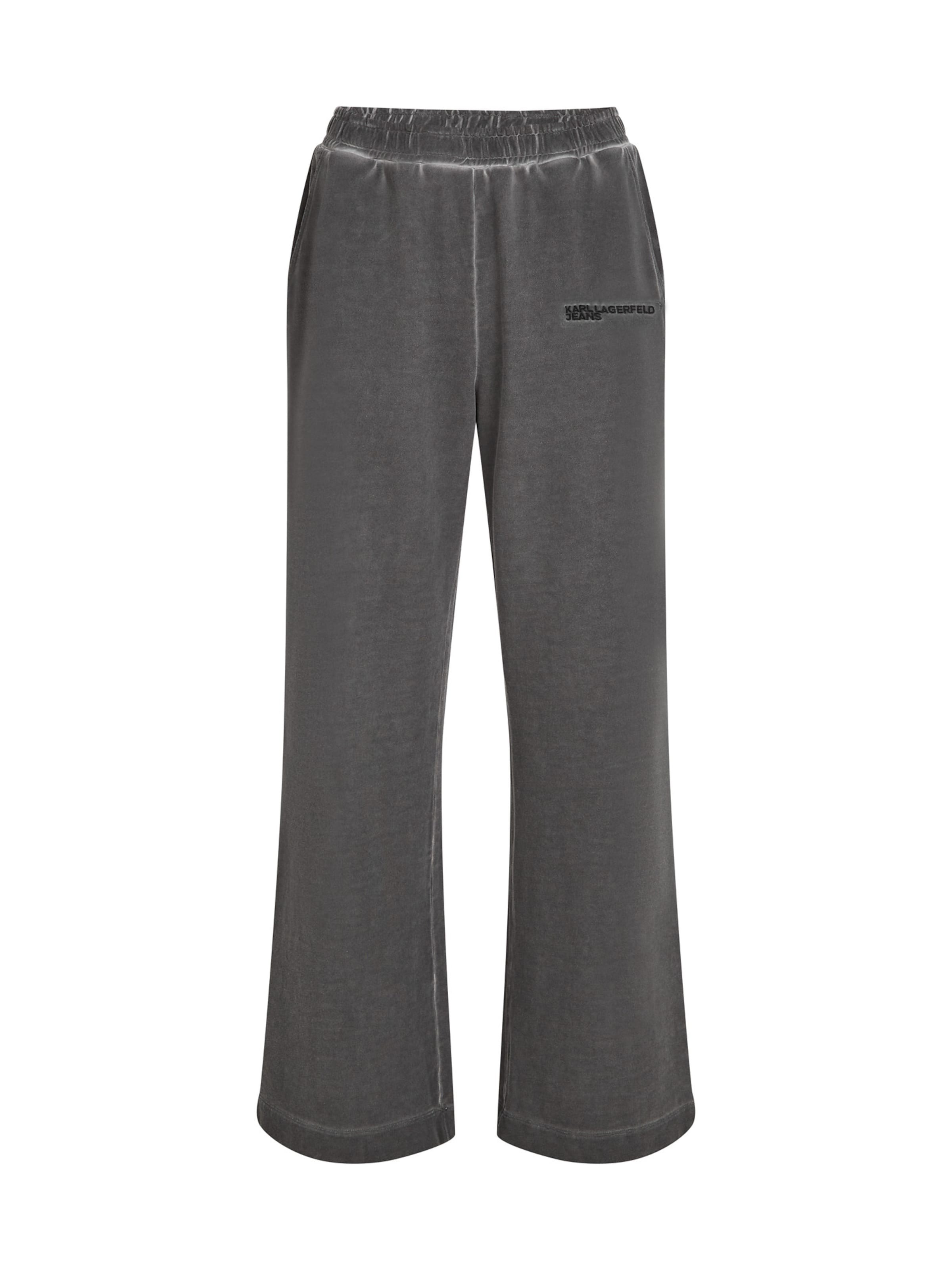 

KARL LAGERFELD JEANS Широкие брюки в темно-сером цвете